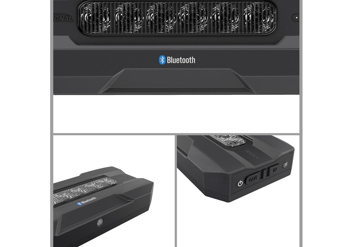 BLITZLICHT GOLD/BLAUE LEUCHTE AUF BATTERIE 6 LED